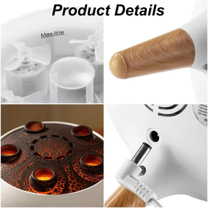 Newmelo Jellyfish Diffuser, Dynamic Jellyfish Air Humidifier, Diffuser with Sound-Activated Mist Show, Creative Jellyfishs Design Air Humidifier, with 7 Colors Led Lights and Remote Control (2Pcs)