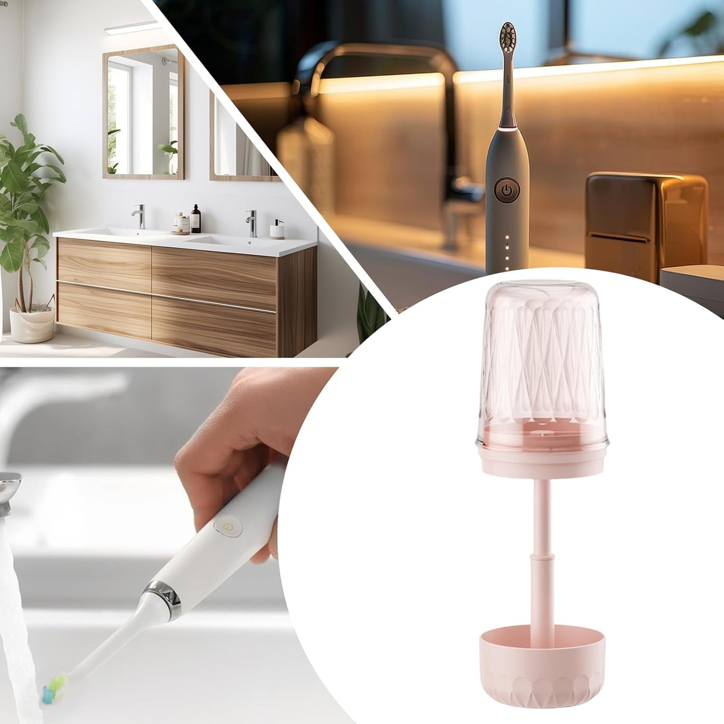 Générique Travel Toothbrush Holder Case, Compact Waterproof Toiletry Organizer, Lightweight Container for Bathroom Essentials on Trips, Vacations, Hotels and Camping, rosa, Se référer au descriptif