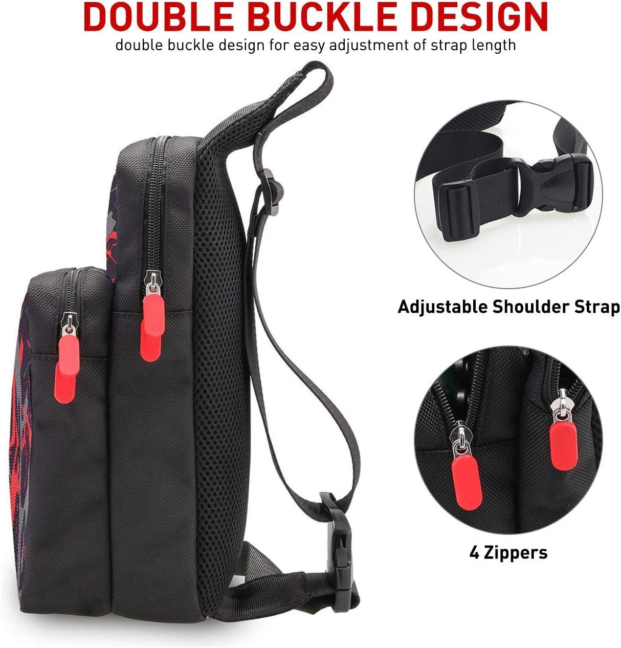 AIOMEST Travel Bag, Accessory Durable Shoulder Bag, Cross Body Backpack with Breathable Mesh, Carrying Case for Game Sets