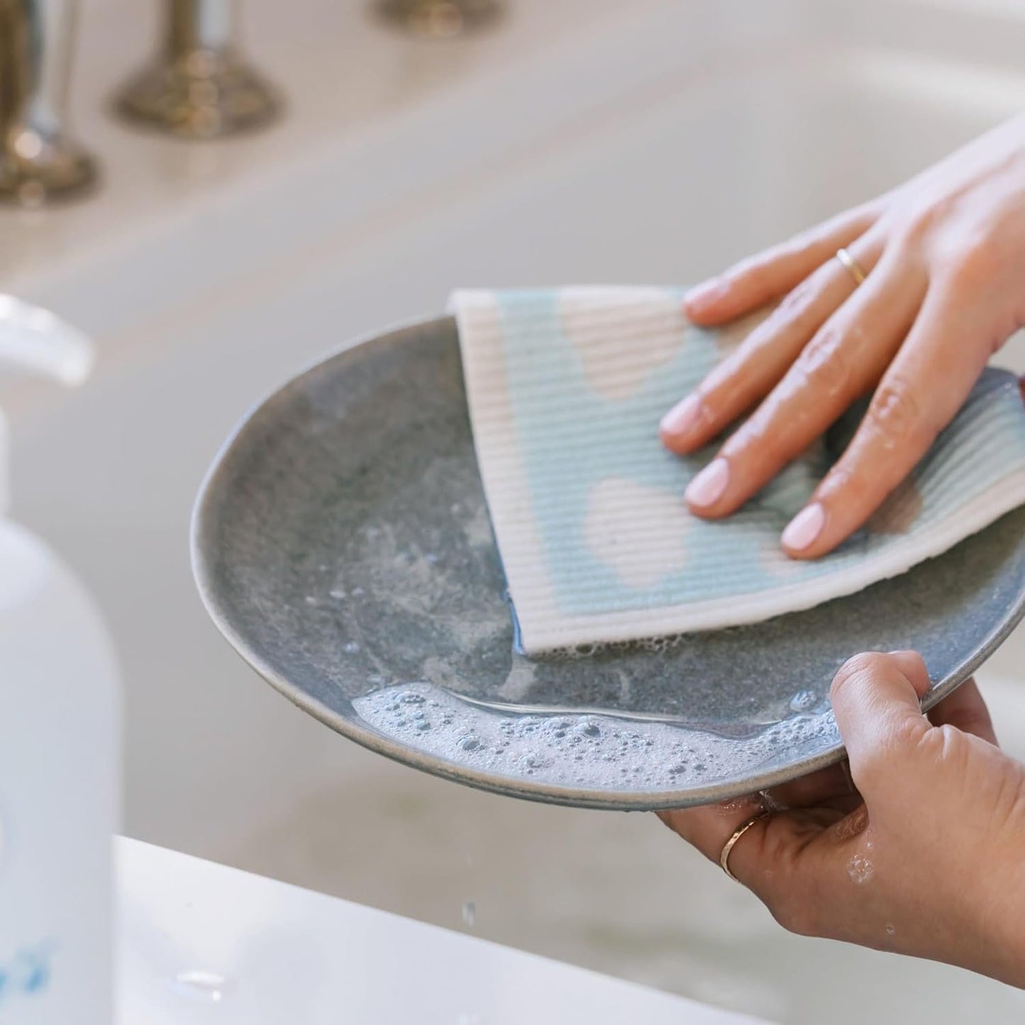 Nellie's Swedish Dishcloths Spring Edition (3 Pack) - Eco-Conscious Paper Towel Alternative for Dishes - Absorb 15x Their Weight, Replace 15+ Rolls of Paper Towel - Ultra Absorbent and Odor-Free