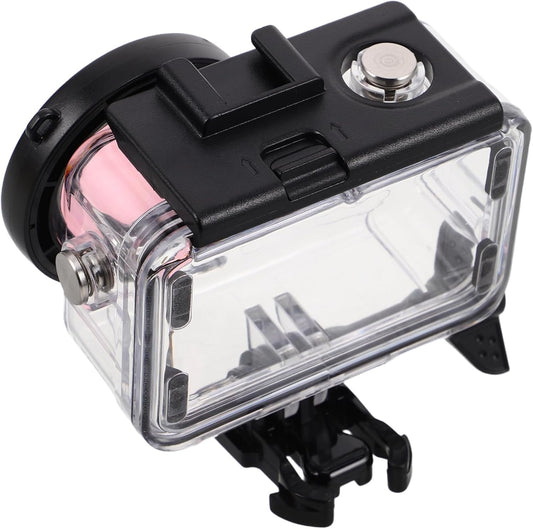 LABRIMP Camera Case for Digital Cameras Transparent Dive Shell with Dual Cold Shoe Mounts