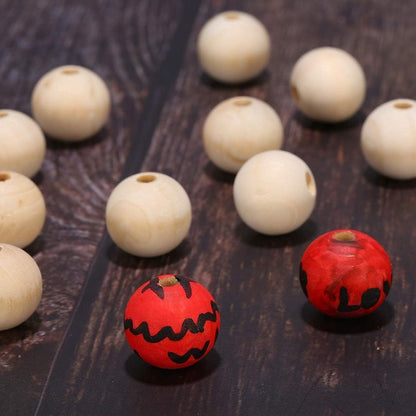 Syyflibb 58” Wood Bead Garland Coffee Table Decor Farmhouse Beads Home Decor for Living Room, Shelf, Tiered Tray, Rustic Boho Decor,Room Decor Wall Hanging Accent(Nature)