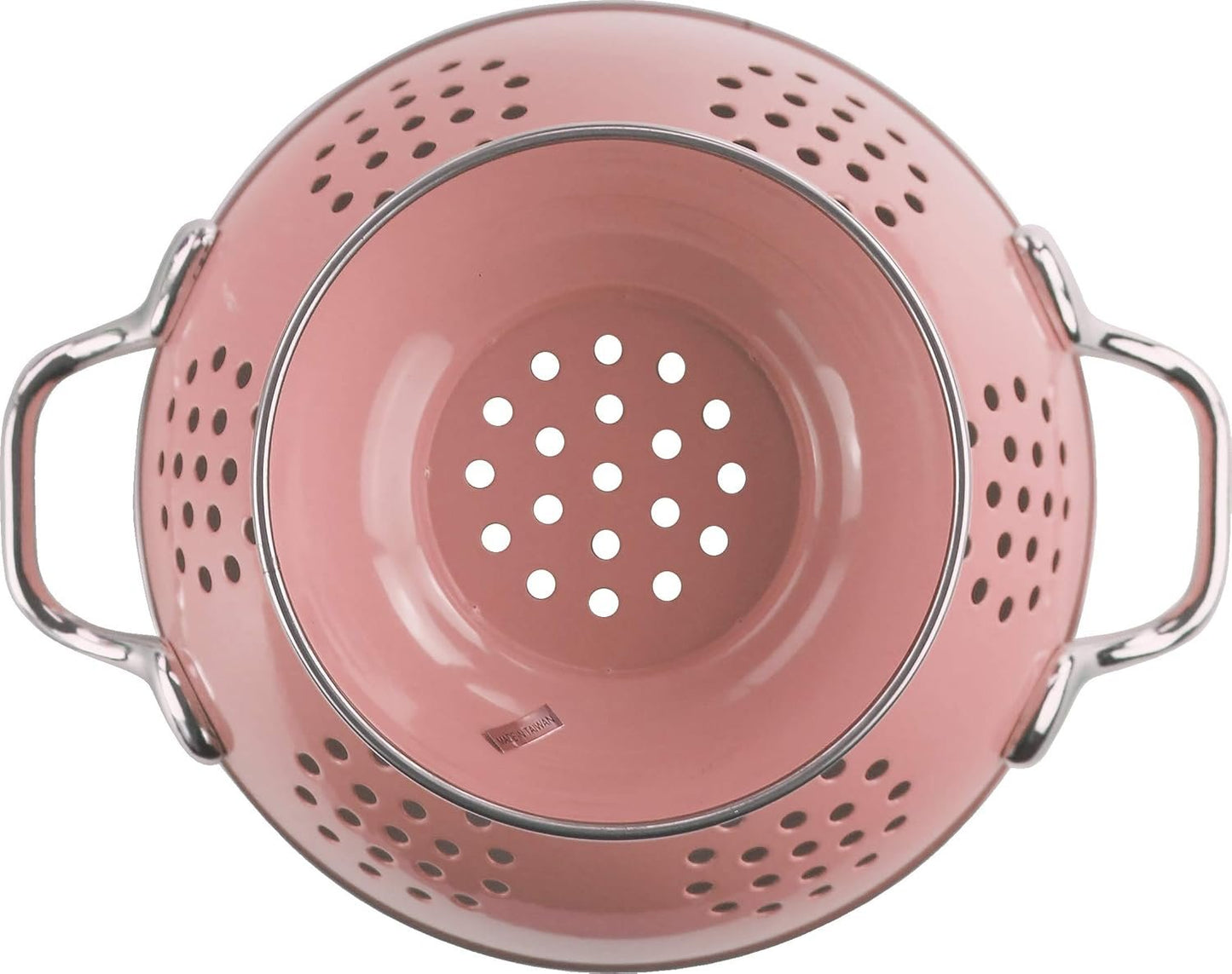 Reston Lloyd Food Prep Strainer Steel Colander, 1.5 QT (48 OZ/1.4 L), Pink