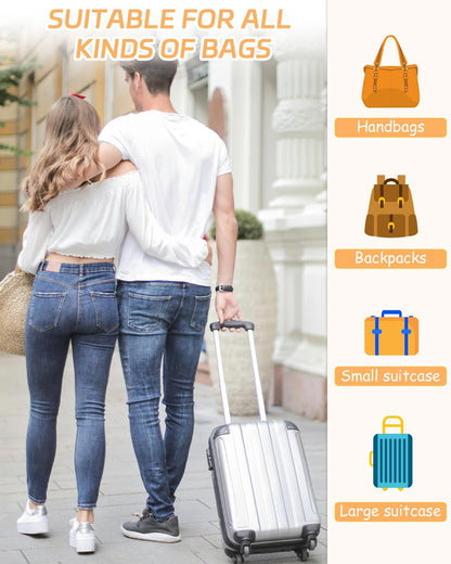 SOBEAU 12-Piece Suitcase Organizer Set, Suitcase Organizer, Packing Cubes for Travel, Bags for Clothes, Shoes, Classified Storage, Waterproof, Space-Saving (Black)