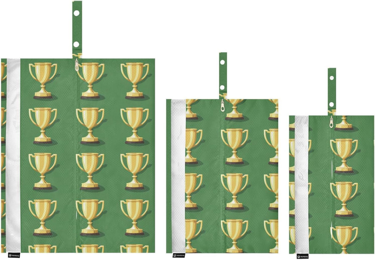 Golden 3 Piecing Packing Travel Bag Foldable Bags For Carry On Plastic Travel Bags Office Organization And Storage