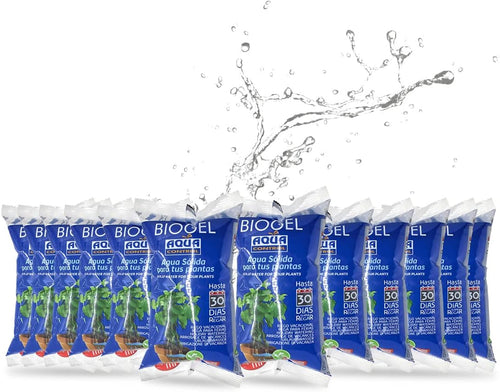 Aqua Control - Solid Water for Your Plants - Ideal for Watering During Holidays, Up to 30 Days Without Watering - 400ml - Pack of 12 - Pack May Vary