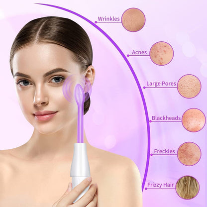 PFATURKHN Handheld Red Light Electrotherapy High Frequency Cosmetology Instrument,Portable 5 in 1 High Frequency Facial Machine,Anti-Aging Skin Care Device for Acne, Wrinkles & Hair Growth