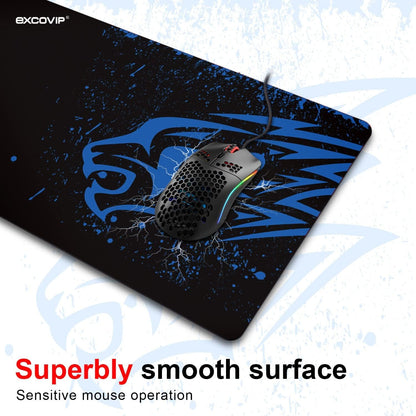 EXCOVIP Blue Leopard Large XL Gaming Mousepad desk mat gaming big mouse pads with designs lapboard keycaps office and gamers keyboard & mouse accessories gaming cool and nice mouse pad 3522 (70×30CM)-