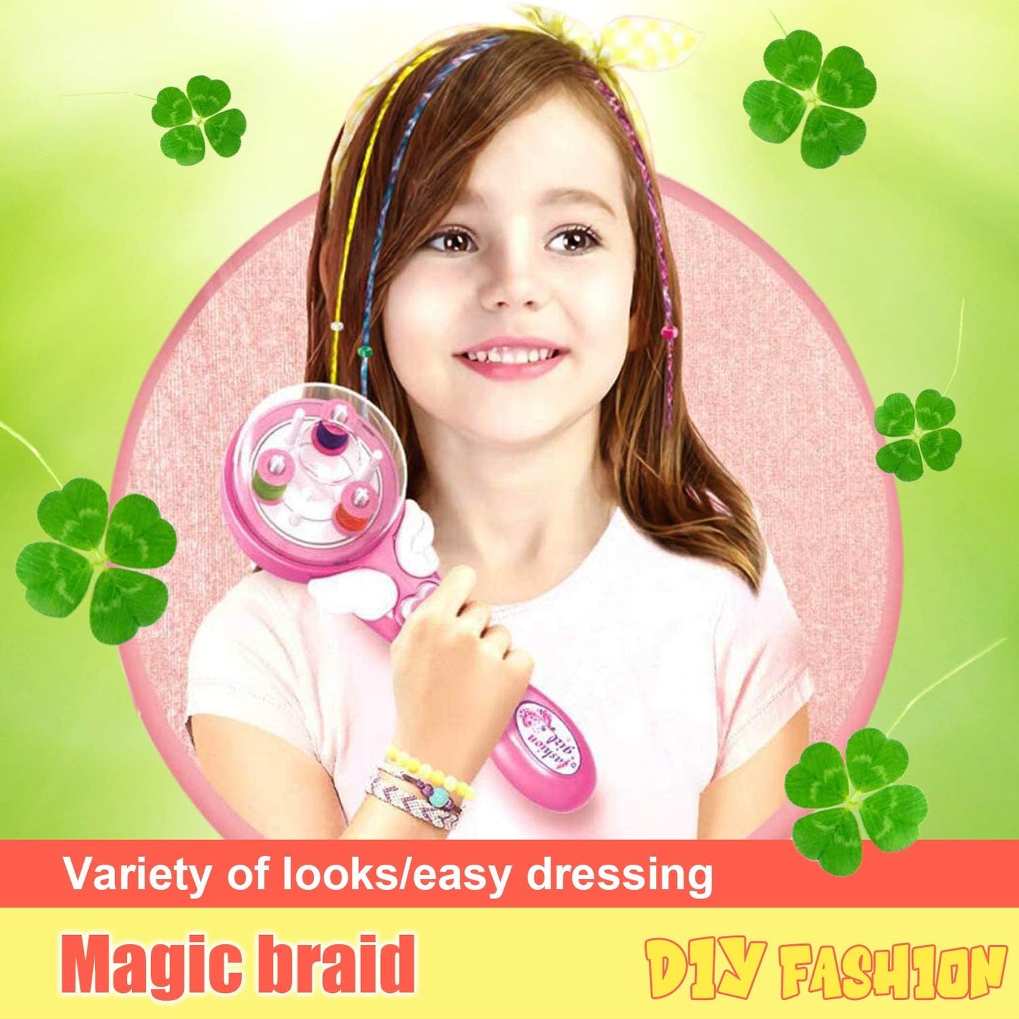 Kyduu Fashion Braid Tools, Children Girls Electric Hair Styling, Hair Braider, Automatic Braid Device Electric, Hair Styling Tools, Hair Styling Tools