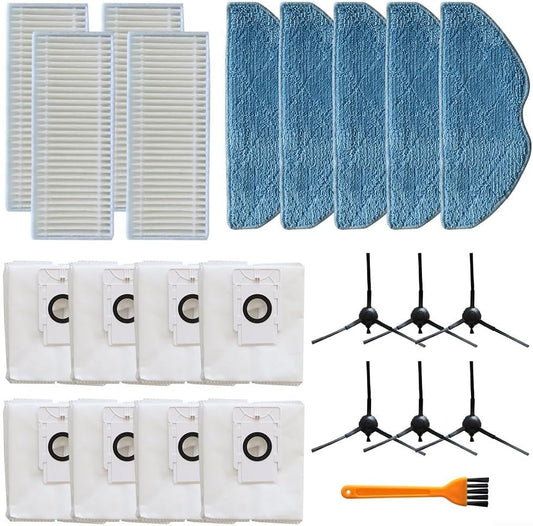 Home Cleaning Essentials - Set di filtri di ricambio con panni per mocio e spazzola laterale, per modelli EZVIZ (B)