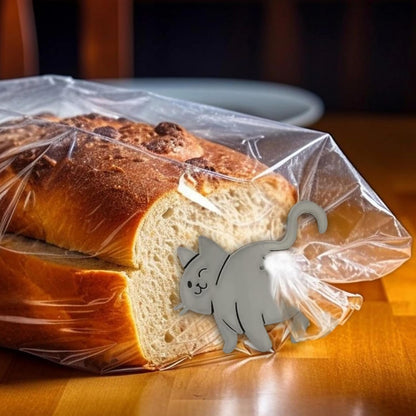 Bread Ties, Cat Butt Bread Clip, Reusable Food Clips for Breads, Funny 3D Printed Bag Holder, Quirky Home Decor, Novelty Kitchen Gadget for Cat Lovers