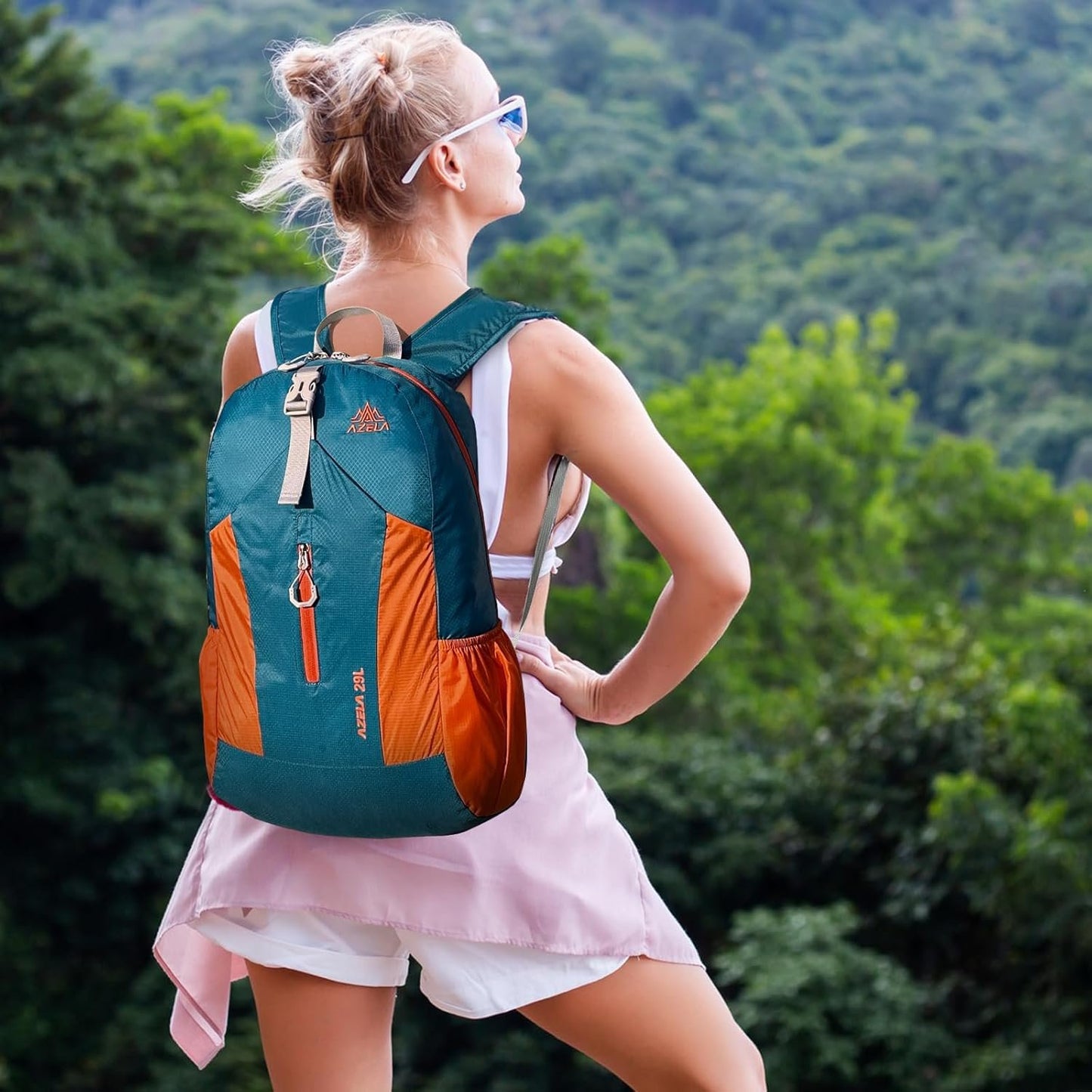 Viiotu Foldable Backpack 29L - Lightweight Water Resistant Hiking Daypack with Expandable Storage for Travel & Outdoor Activities