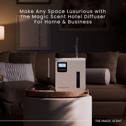Diffuser, Scent Air Machine for Home & Hotels, HVAC or Portable Nebulizing Diffuser - Large Room Waterless Aroma Machine - Aroma Oil Included