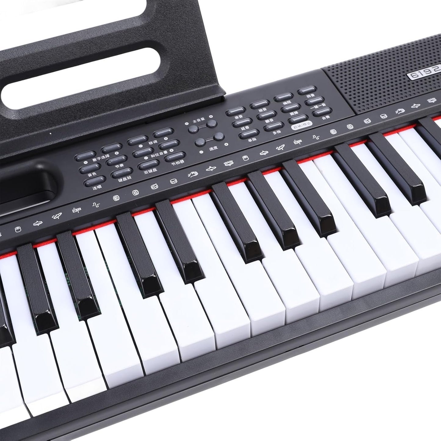 61 Keys Piano Keyboard, Electronic Digital Piano with Built-in Speaker, Microphone Stand, for Beginners, Kids and Adults