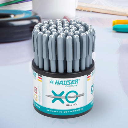HAUSER XO Black Ballpoint Pens 50 Pc, 1.00 MM Bold Matte Pens, Back To School Supplies, Office Pens, Desk Essentials, Education Supplies & Craft Supplies.