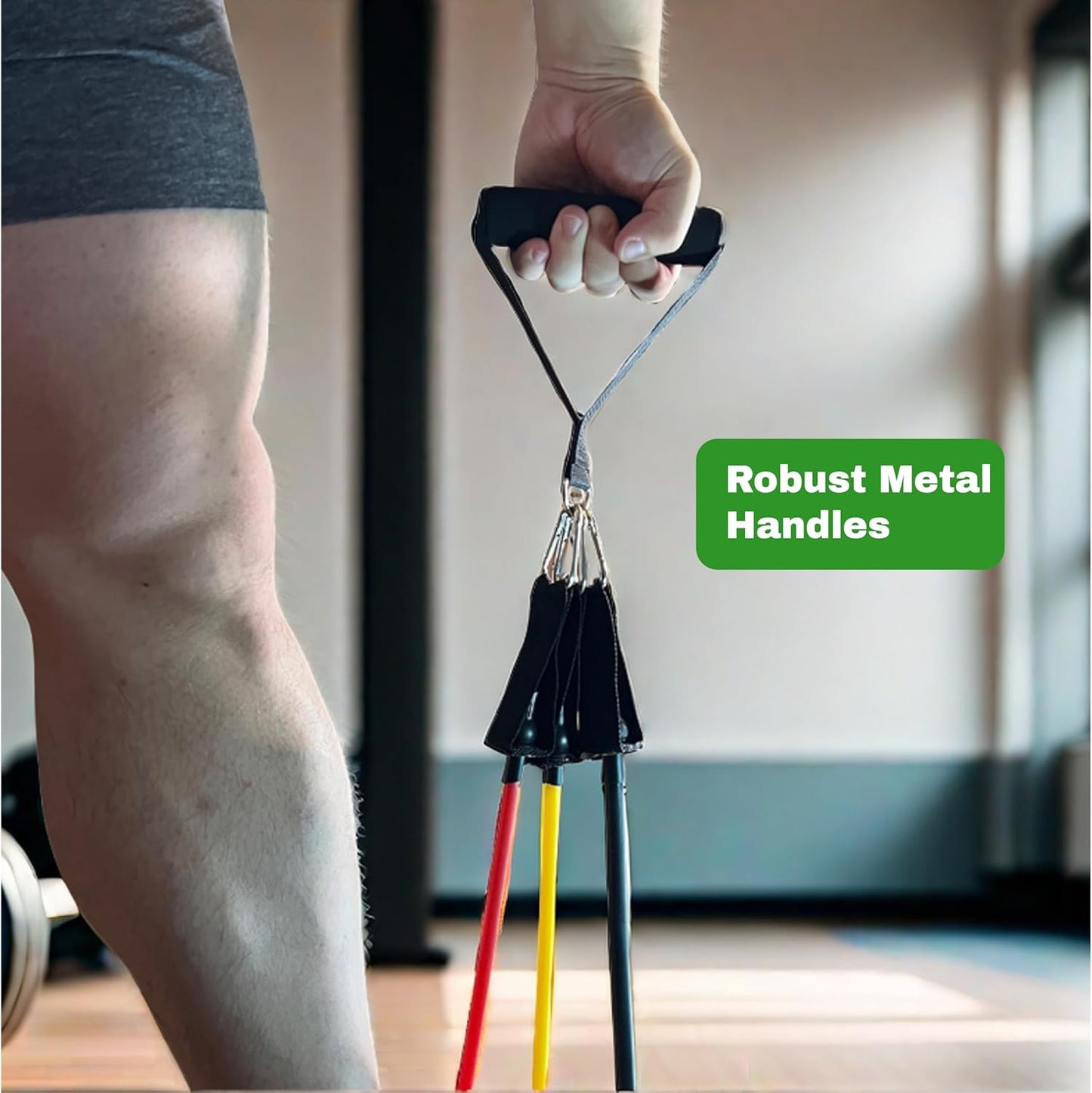 EverEpic Complete Workout Set: Resistance Bands with Handles, Exercise Bands for Flexibility, Weighted Arm Weights, Ankle Cable Straps, Unisex Sweat Bands - Perfect Home Exercising Equipment