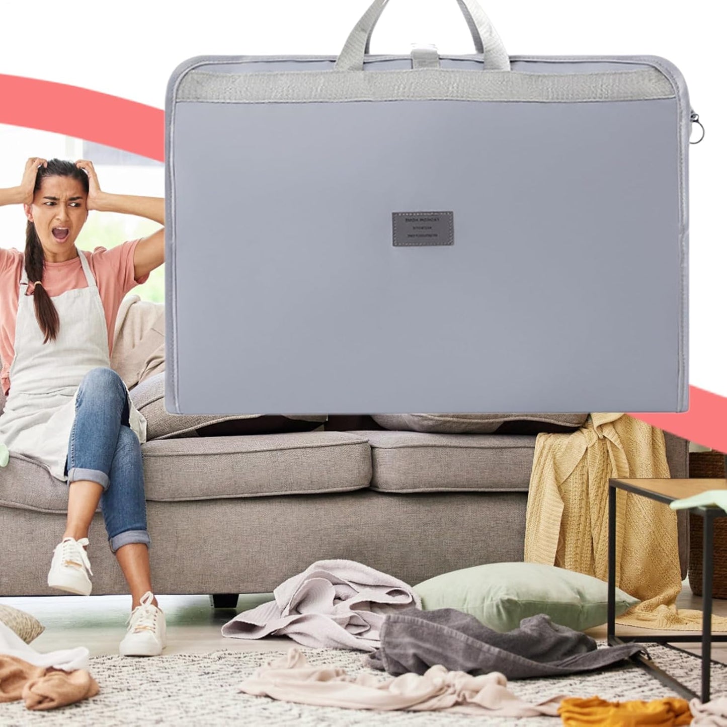 Underwear Bag, Portable Luggage Organizer, Clothes and Socks Storage Case, Packing Cubes with Zipper, 29,13 x 17,72 inches, Ideal for Vacation and Business Trips