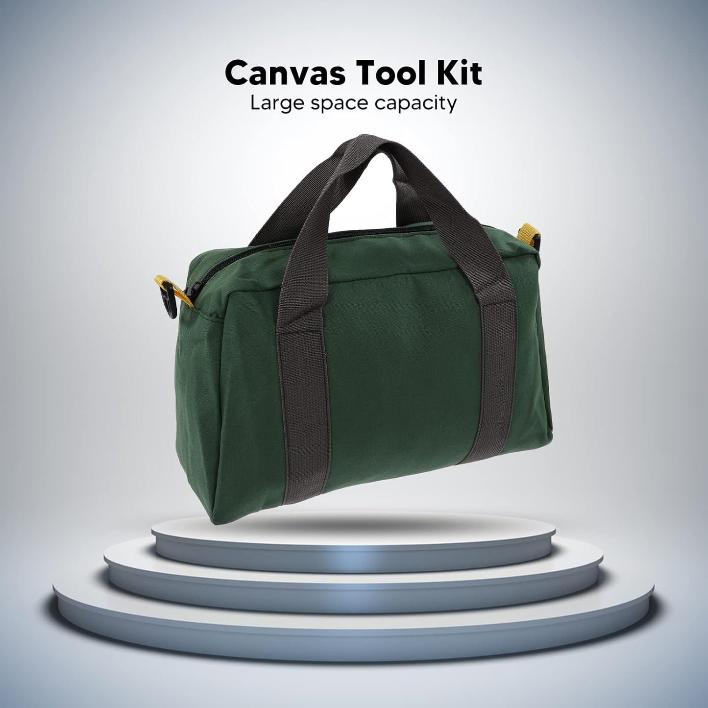 Tool Bag with Wide Mouth, Waterproof Tool Bag with Quick Opening, Large Extended Zipper, Large Load Capacity, Widely Used for Keys (36cm/14in)