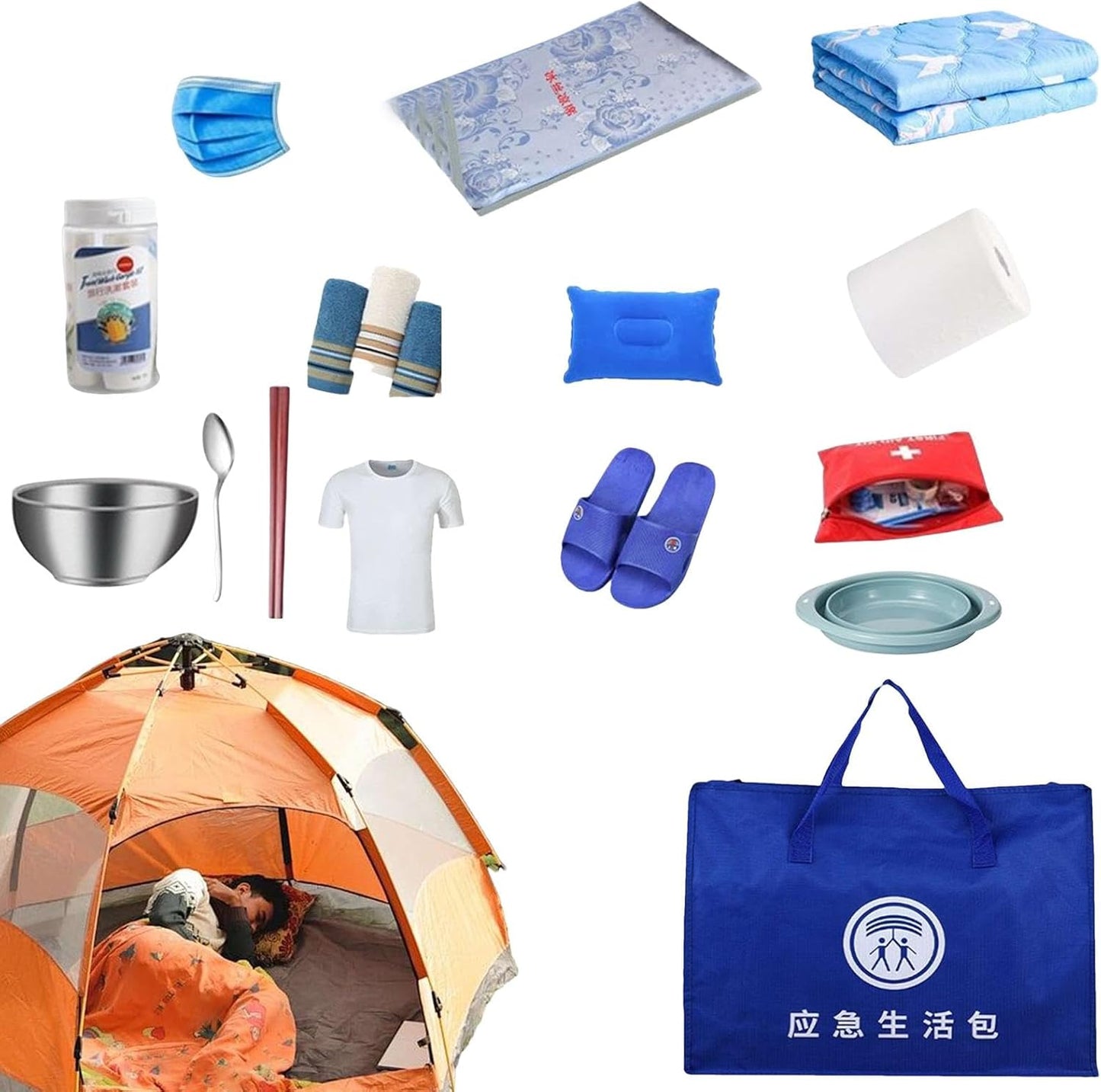 Survival Gear Kit | Emergencies Survival Supplies - Multifunctional Travel Survival Equipment Gear, Portable Survival Tool Kit for Emergencies