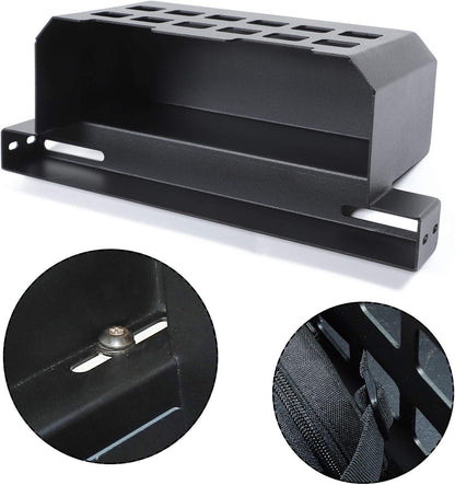 Rear Molle Panel Trunk Side Cargo Rack Shelf Organizer Storage Tray Basket Metal Cargo Holder for Jeep Wrangler TJ JK JL