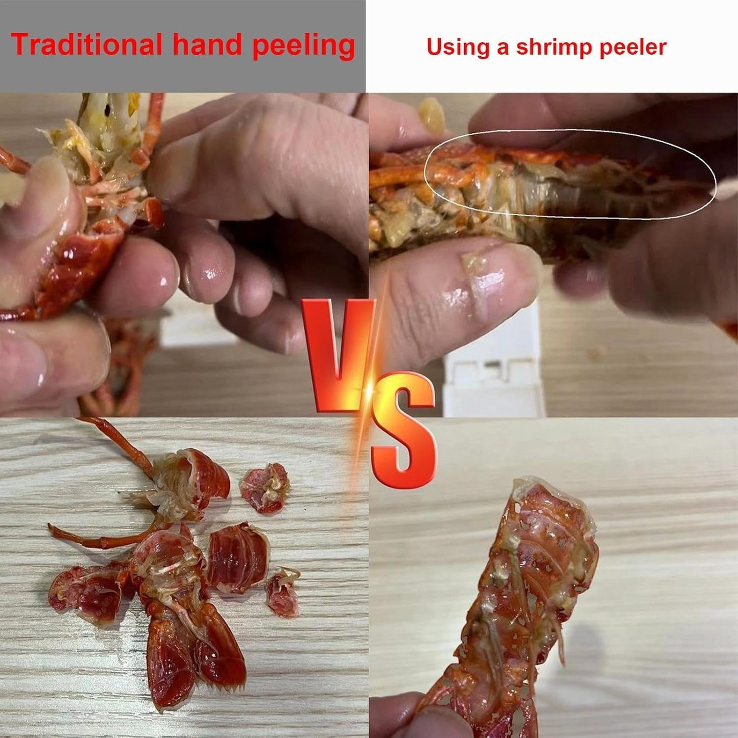 Multifunctional Kitchen Peeler, Shrimp Peeler Kitchen Gadget 2024 New, Shrimp Shrimp Deveiner Shrimp Tool