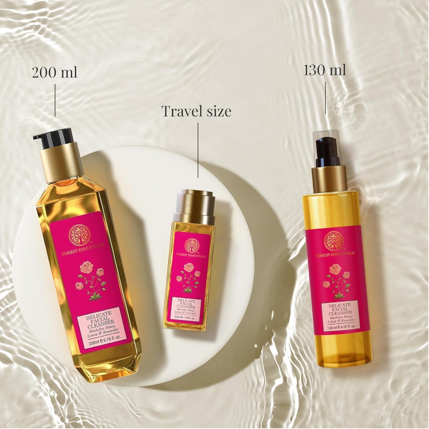Forest Essentials Mashobra Honey Lemon and Rosewater Facial Cleanser 200ml