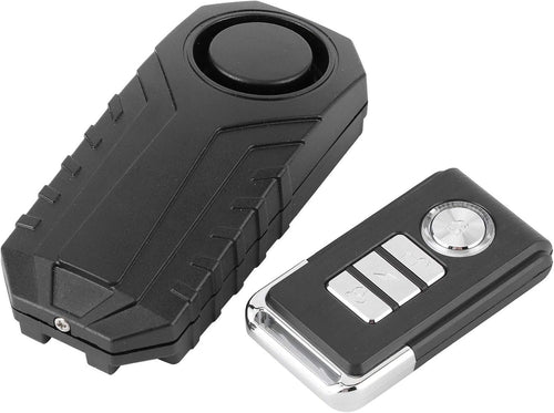Wireless Bike Security Vibration System 113dB Remote Control Alarm for Motorcycles Luggage