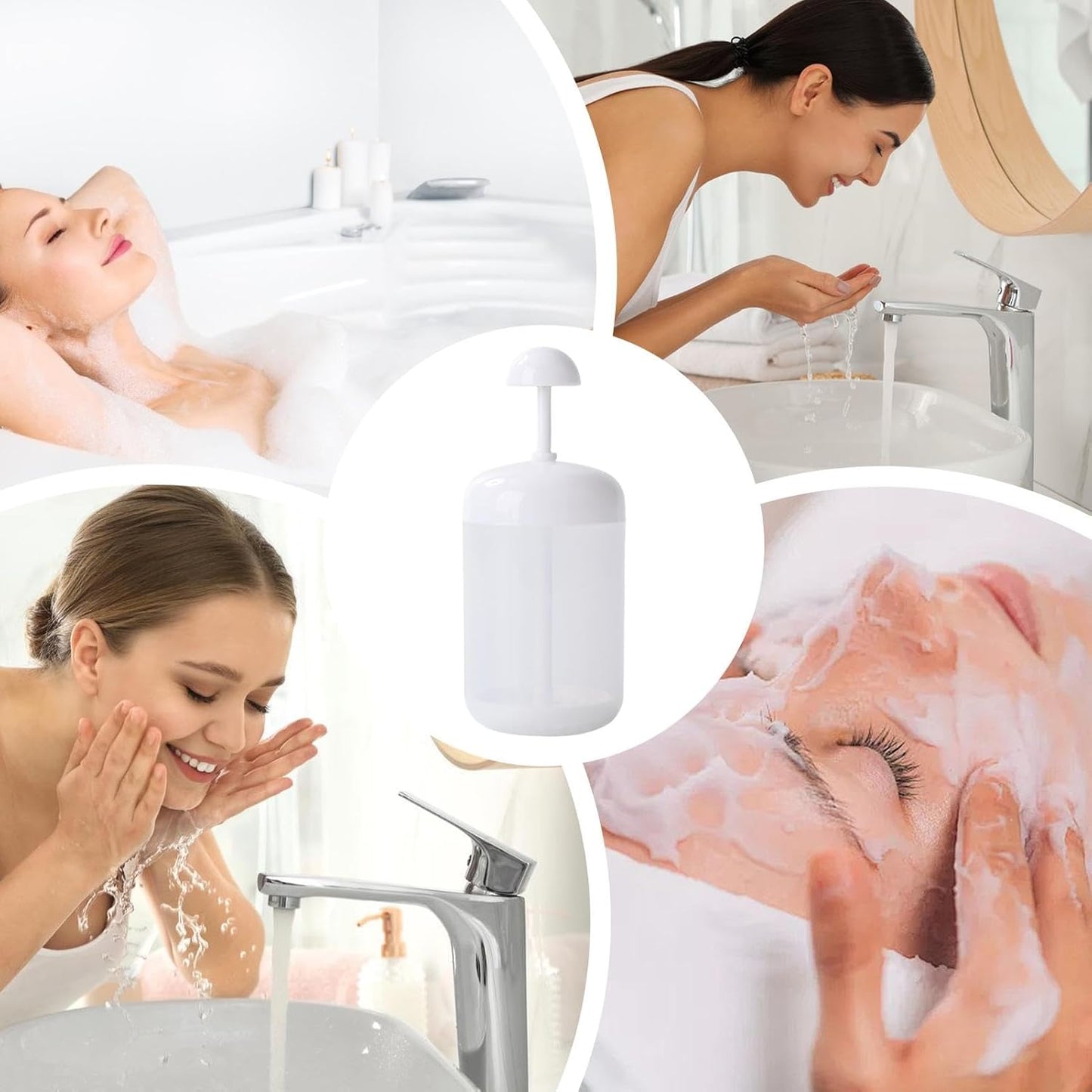 Gvblkq Foam Maker For Face Wash, Portable Face Foamer, Bubble Facial Foam Maker, Travel Foam Cleanser Cup, Skin Cleanser Foam Maker, Face Wash Foamer Device, Facial Cleanser Foam Tool, Skincare Foamin