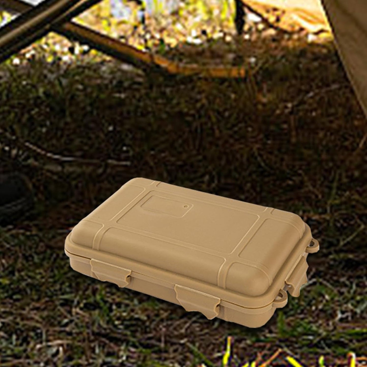 Survival Gear Storage Box, Outdoor Survival Tool Set Box, Waterproof Shockproof Large-Size Sealed Storage Box Pressure-Proof For Outdoor Items