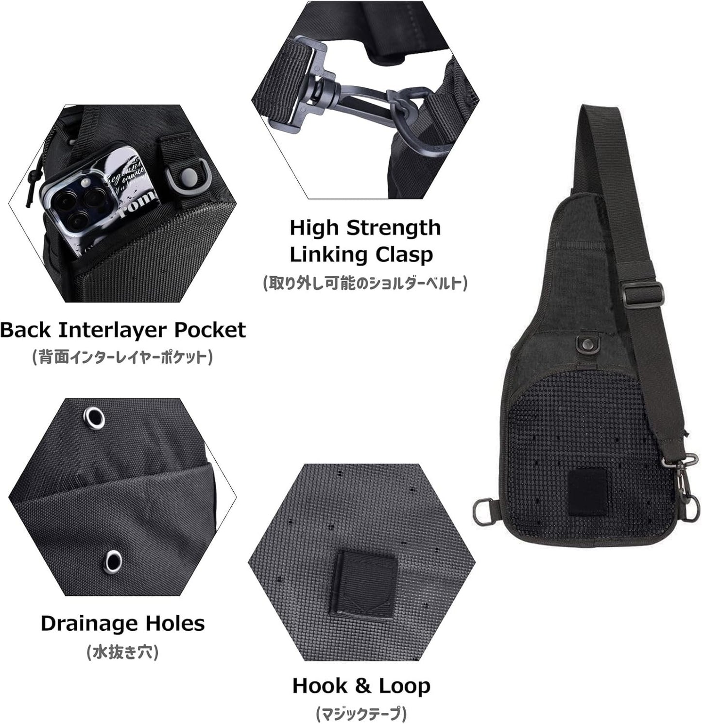Azarxis Tactical Waist Pack Bag Pouch Pack with Water Bottle Holder Outdoor Waist Shoulder Bag for Cycling Camping Climbing Hiking Trekking Running Hunting Fishing Travel