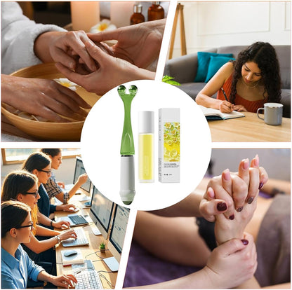 Massaggiatore A Rullo Per Dita - Strumento Di Massaggio A Pressione Digitale | Bastone Massaggiarullo Manuale Per Pollici Per Rilassamento Muscolare Da Casa, Stress, Sport, Palestra, Viaggi E Uso