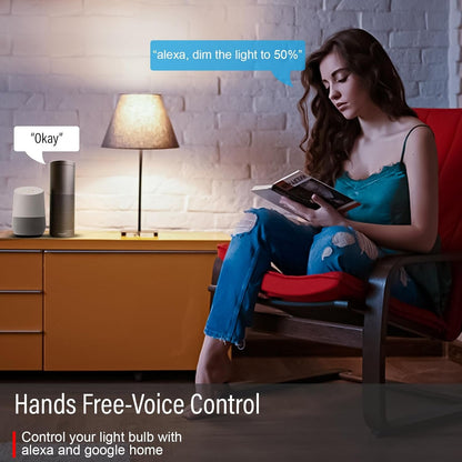 Paul Russells Smart LED Candle Bulb, 4.8W E27 Edison Screw, 450lm, Compatible with Alexa and Google Home Light Bulbs, 40W Energy Saving, No Hub Require, RGBCW 2700K-6500K,Wi-Fi 2.4GHz Only, 10 Packs