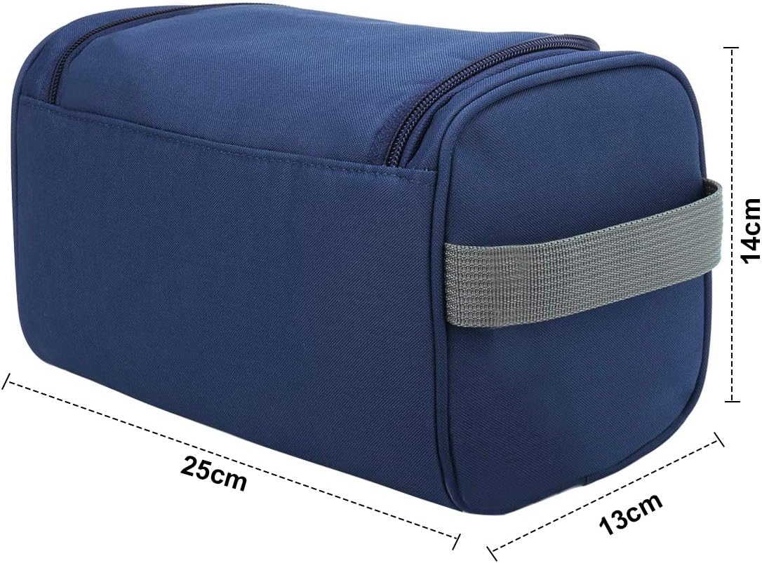 Travel Beauty Case Men Women Hanging Toiletry Bag Travel Bag with Hook Waterproof Portable Travel Organizer Clutch Make Up Cosmetic Makeup, grey