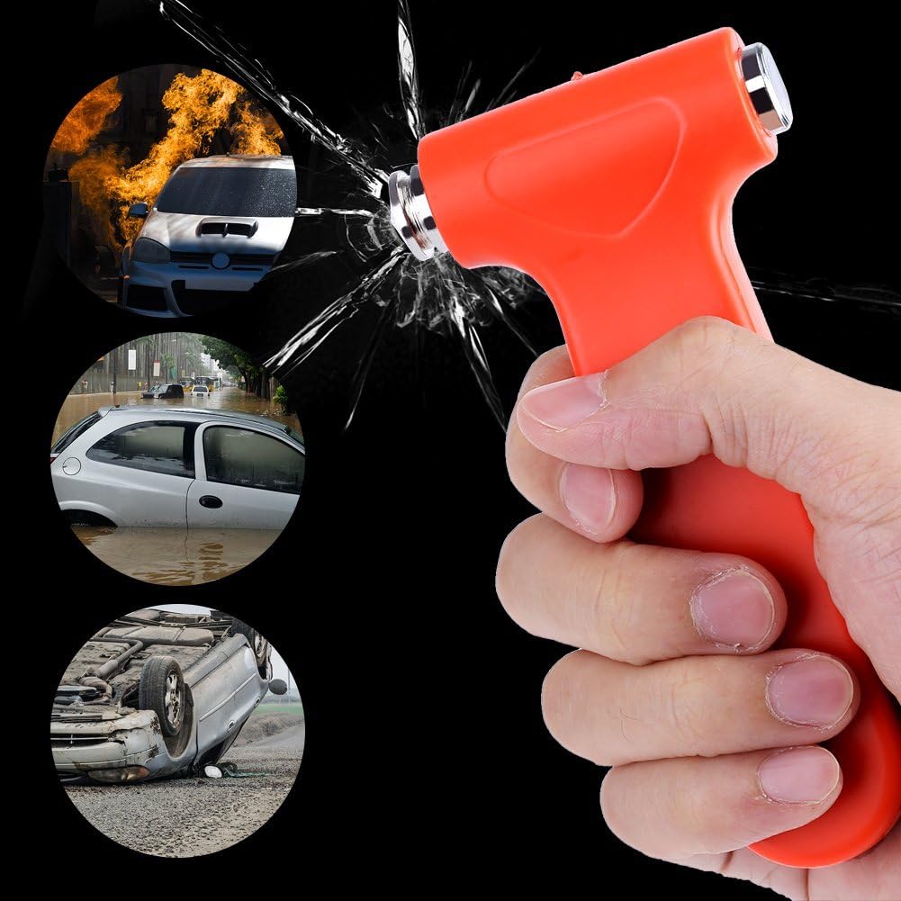 Zerodis Safety Car Hammer Seatbelt Cutter Window Punch Breaking Emergency Escape Tool