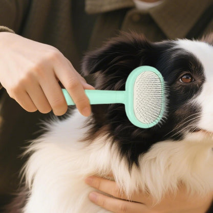 Qkbuza Pet Grooming Kit - Self-Clean Slicker Brush - Multifunctional Portable Detailing Tool Set for Shedding Indoor clean Kitten Home Bath Travel Puppy
