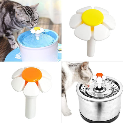Pet Water Fountain Nozzle Replacement Flower for Head, Cat Fountain Automatic Drinking Water Dispenser, Flower Top Replacement, Feeding and Watering Supplies