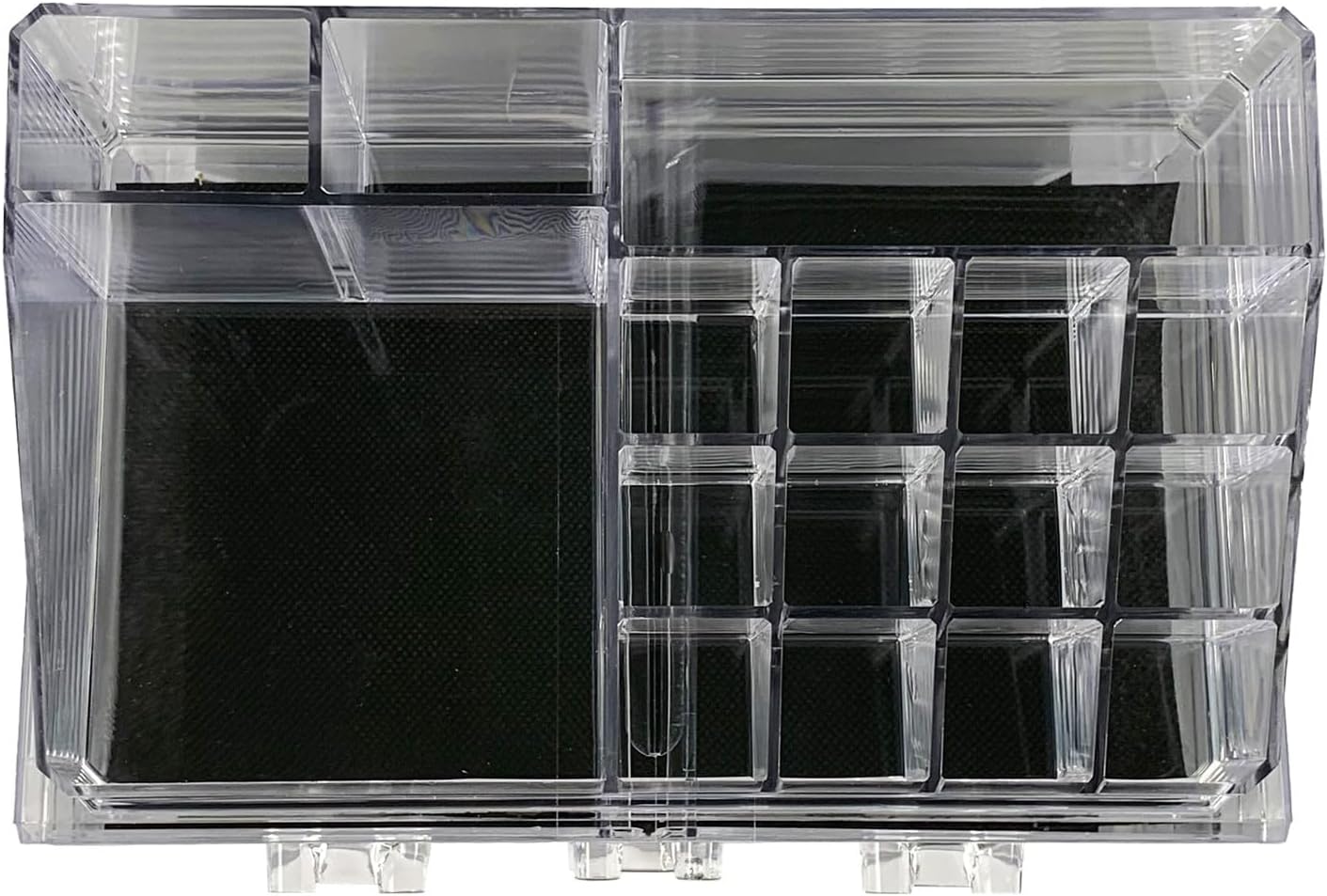 tempo di saldi 2 x Cosmetic Organizer with Drawers Make Up Accessories Bathroom Transparent