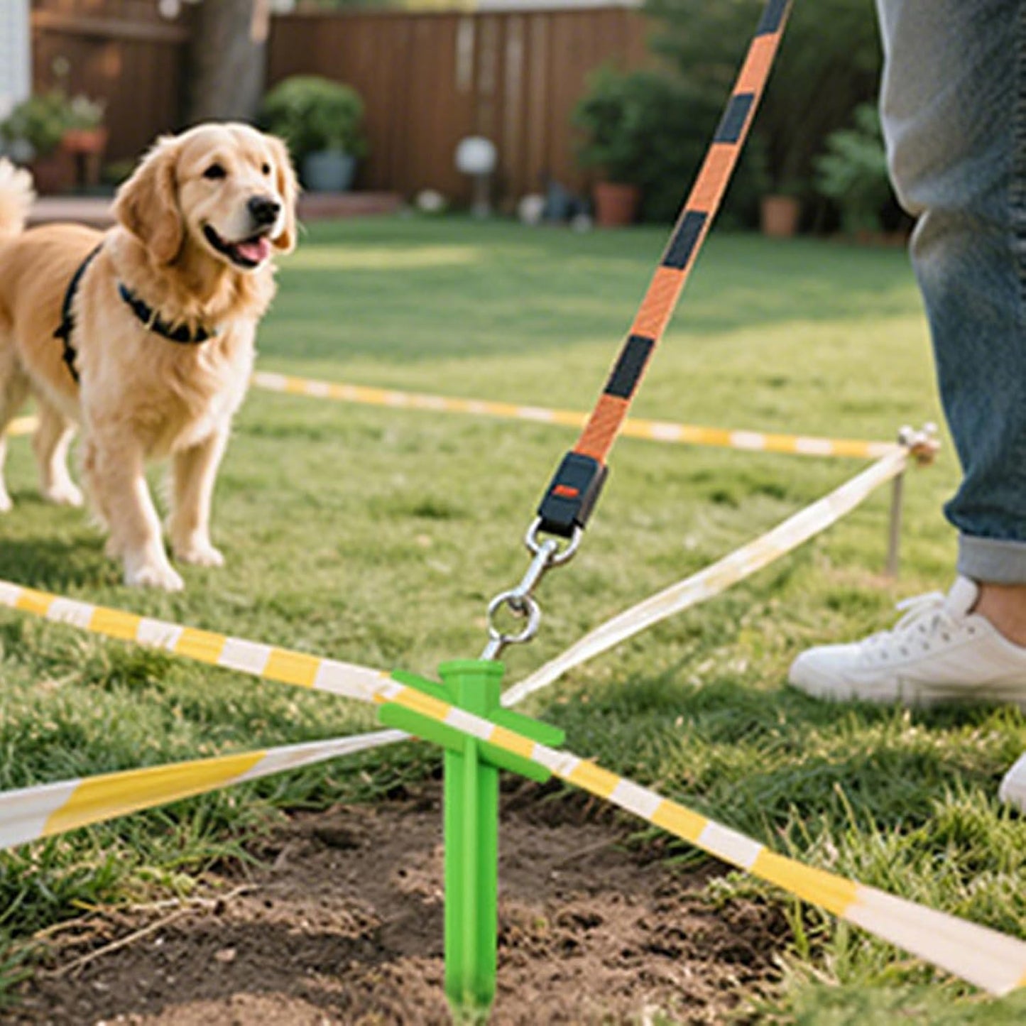 Ground Stakes, Heavy Duty Tent Anchors, High-Tensile Strength Camping Tool, Multifunctional Outdoor Gear for Temporary Fencing, Playground Safety, Beach Camping, 8.58x3.62x1.02inch
