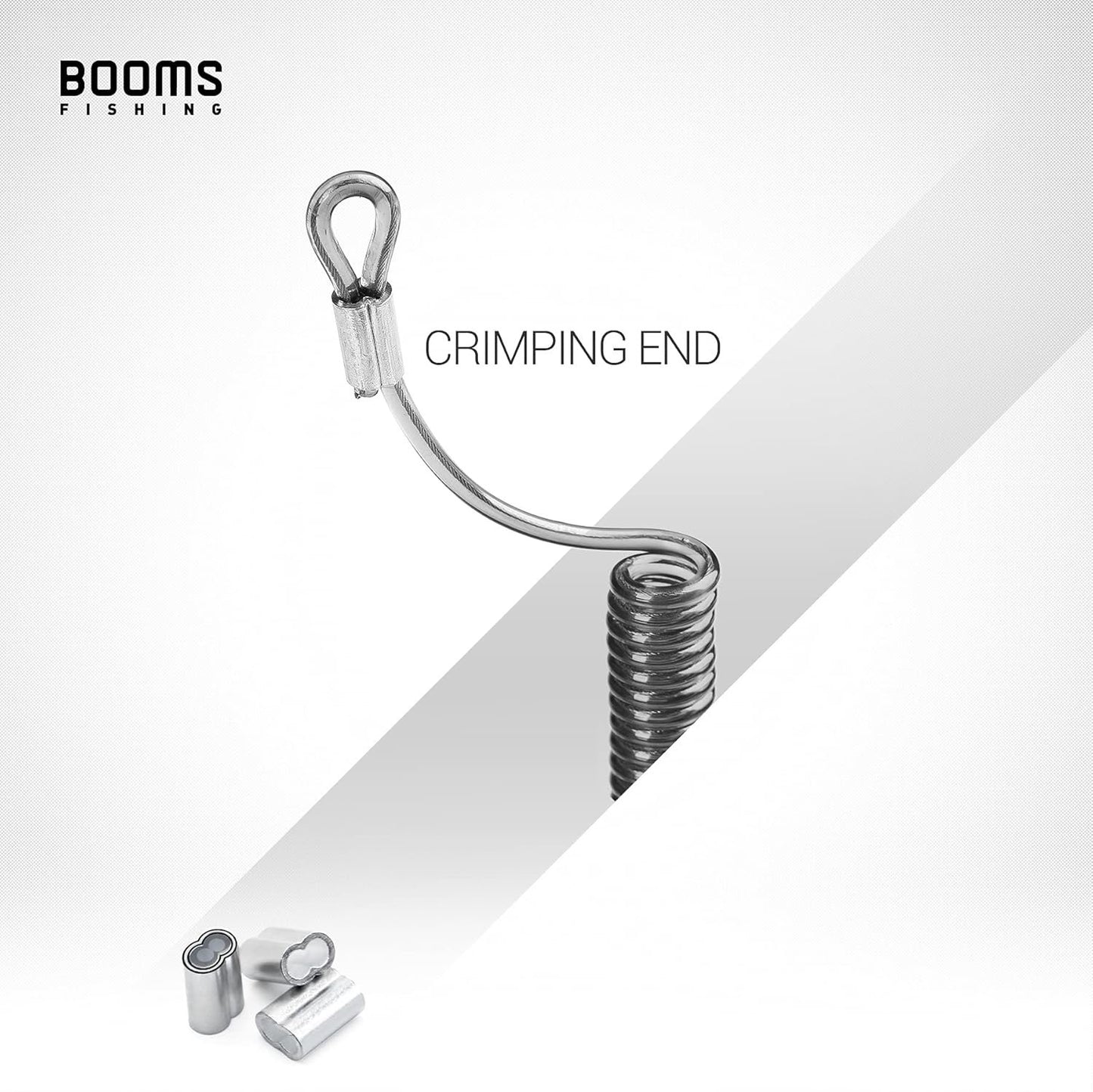 Booms Fishing T04 Fishing Lanyards Fishing Tool/Pole Safety Coil Lanyard Retractable Wire Inside Tup Cover