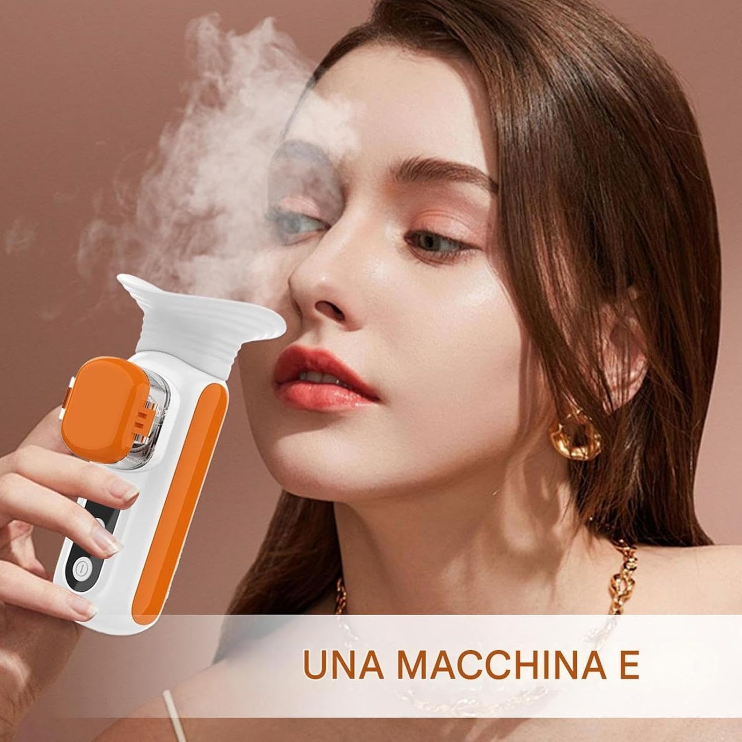 Eye Mist Sprayer, Portable Face Mister with Warm Compress, Handy Rechargeable Eye Steamer, Deep Hydration Skin-care Tool, Moisturizing Facial Sprayer, for Home & Travel