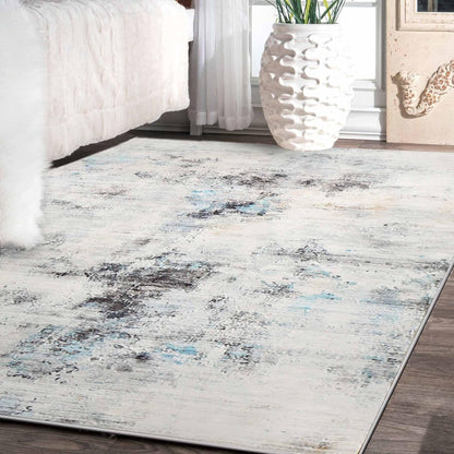 Cinknots Area Rugs, Modern Soft Abstract Rugs for Living Room, Bedroom, Kitchen, Dining Room, Medium Pile Home Decor Carpet Floor Mat (Grey 9, 80 * 120CM)