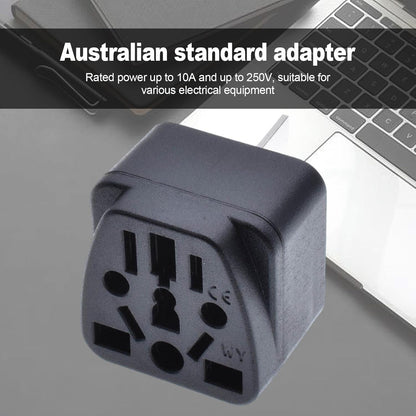 Travel Plug Adapter - UK Au 3 Socket Charger Adapter | Electronic Device Charging Accessories for Travel, Business Travel, Australia. Bseid