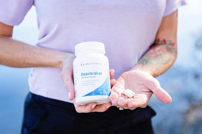Split Science Canadian-Made 98% Premium Resveratrol | High Concentration 1000mg per serving, 500mg per capsule | High Bioavailability, Cellular Support and Intracellular Antioxidant | 60 Vegan Capsules