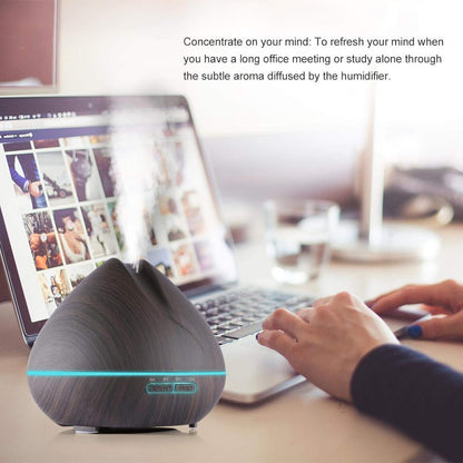 Aroma Diffuser Ultrasonic Air Humidifier with Remote Control 7 Colors Led Lights for Home