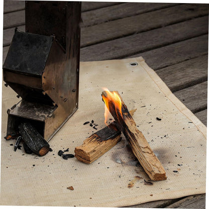 jojofuny Fire Mat Home Emergency Thermal Blankets Plush Tarp Waterproof Sofa Comforter Fire Safety Blanket Prepared Fire Blanket Couch Throw Blanket Electric Blanket Tent Fiberglass Cloth