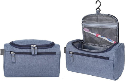 EGOGO Toiletry Bag Travel Overnight Wash Gym Shaving Bag Travel Makeup Organizer with Hanging Hook for Men and Women Ladies E528-3 (Grey)