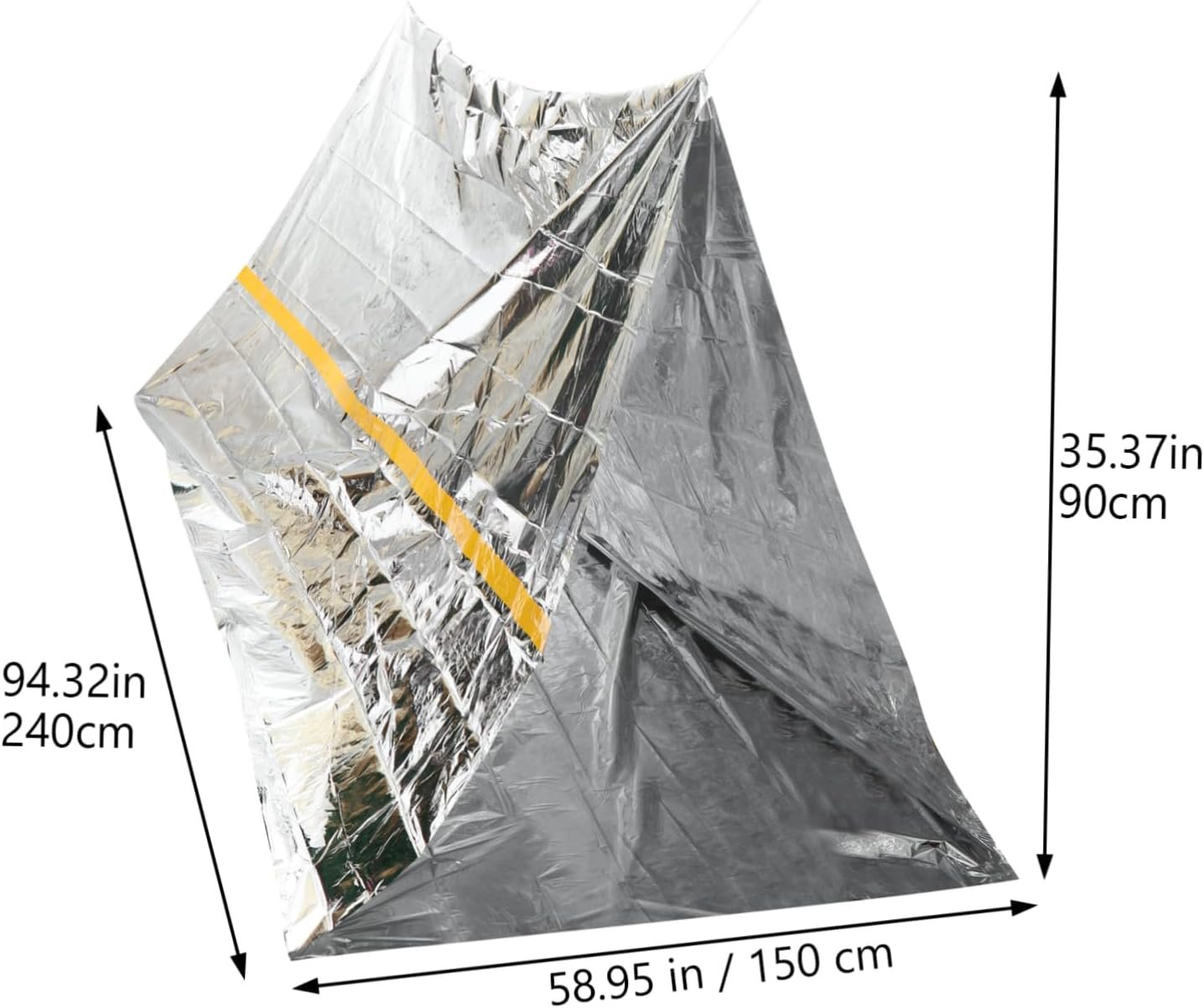 SUPVOX Camping Survival Tent 2pcs Emergency Tube Shelter Waterproof Windproof Tent for Outdoor Adventure