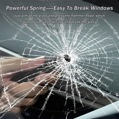 Life Hammer Car, Safe Hero Life Hammer, Car Window Breaker and Seat Belt Cutter, Emergency Escape Tool One Second Window Breaker, Fast Cutting Belt (Sliver)