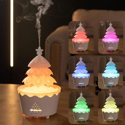 Relaxing Essential Oil Humidifiers for Bedroom, 250ml Aromatherapy Desktop Silent Remote Control Oil Diffuser, Air Humidifiers with 7 Colors LED Lights (Red)