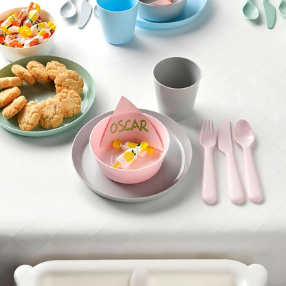 Ikea 901.929.62 Kalas Piece Bpa-Free Flatware Set of 18 (Packaging May Vary), Multicolored